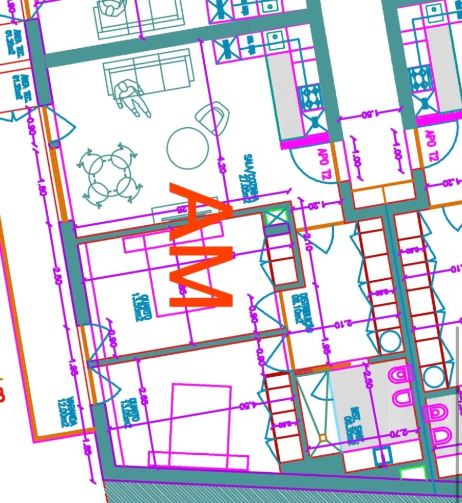 Apartamento T2 para Venda em Gualtar Planta 1
