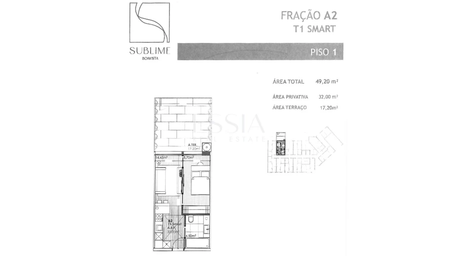 Apartamento T1 para Venda em Cedofeita, Santo Ildefonso, Sé, Miragaia, São Nicolau e Vitória Planta 1