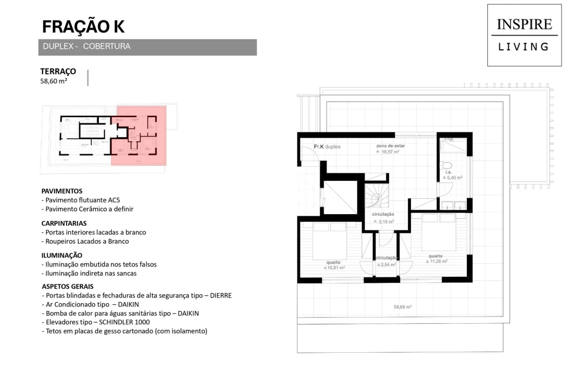 Apartamento T4 para Venda em Viseu Planta 2