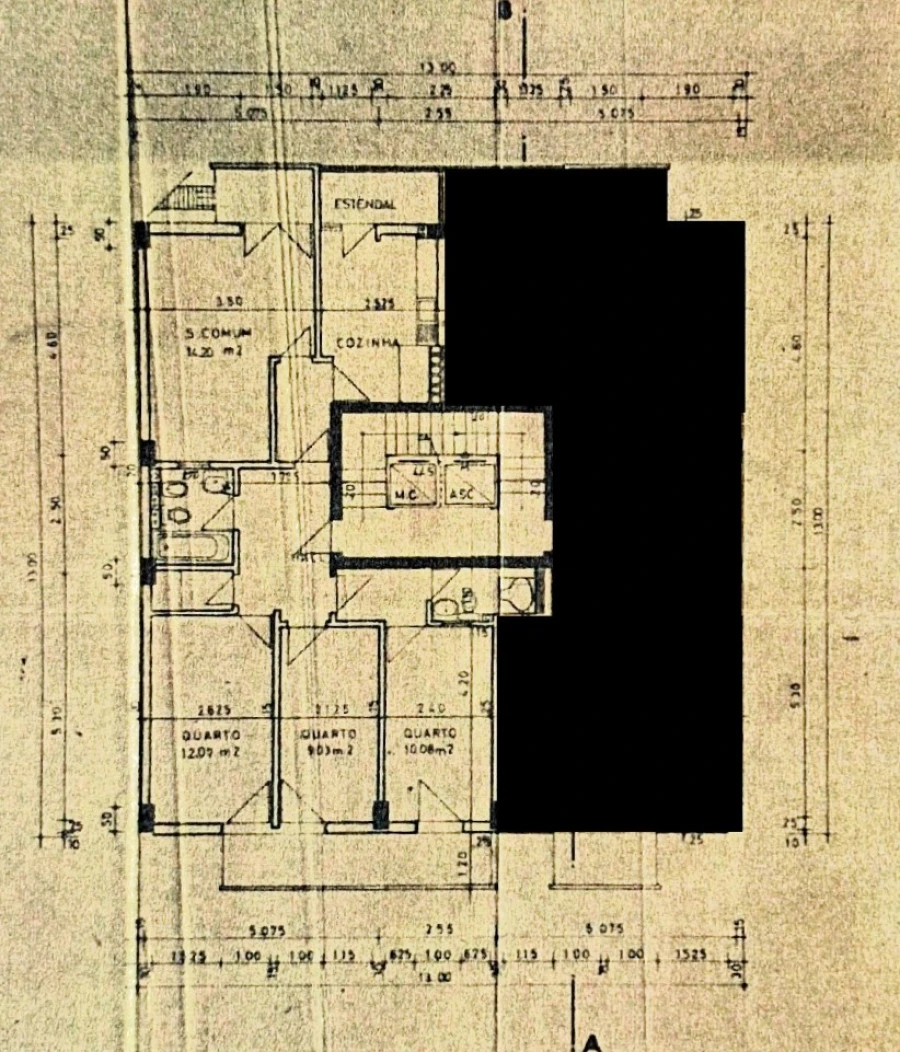 Apartamento T3 para Venda em Benfica Planta 1