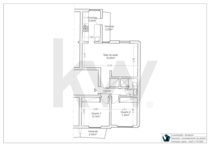 Apartamento T2 para Arrendamento em Mina de Água Foto 26