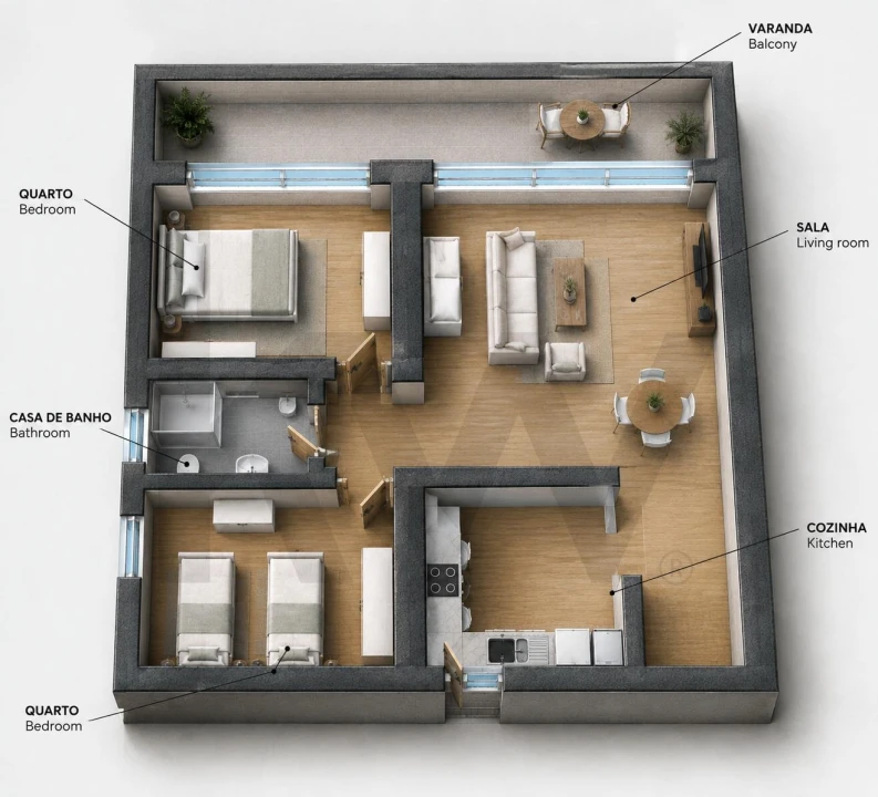 Apartamento T2 para Venda em Porches Foto 35