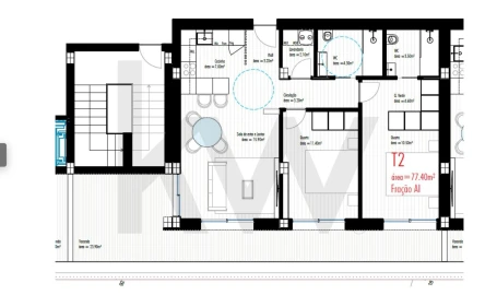 Apartamento T2 para Venda em Freamunde