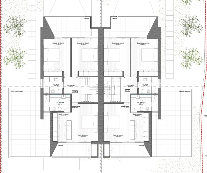 Moradia T3 para Venda em Campo e Tamel (São Pedro Fins) Planta 2