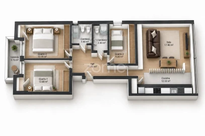 Apartamento T3 para Venda em Rio de Mouro