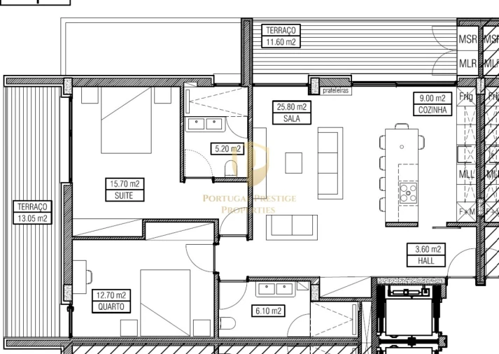 Apartamento T2 para Venda em Montenegro Foto 33