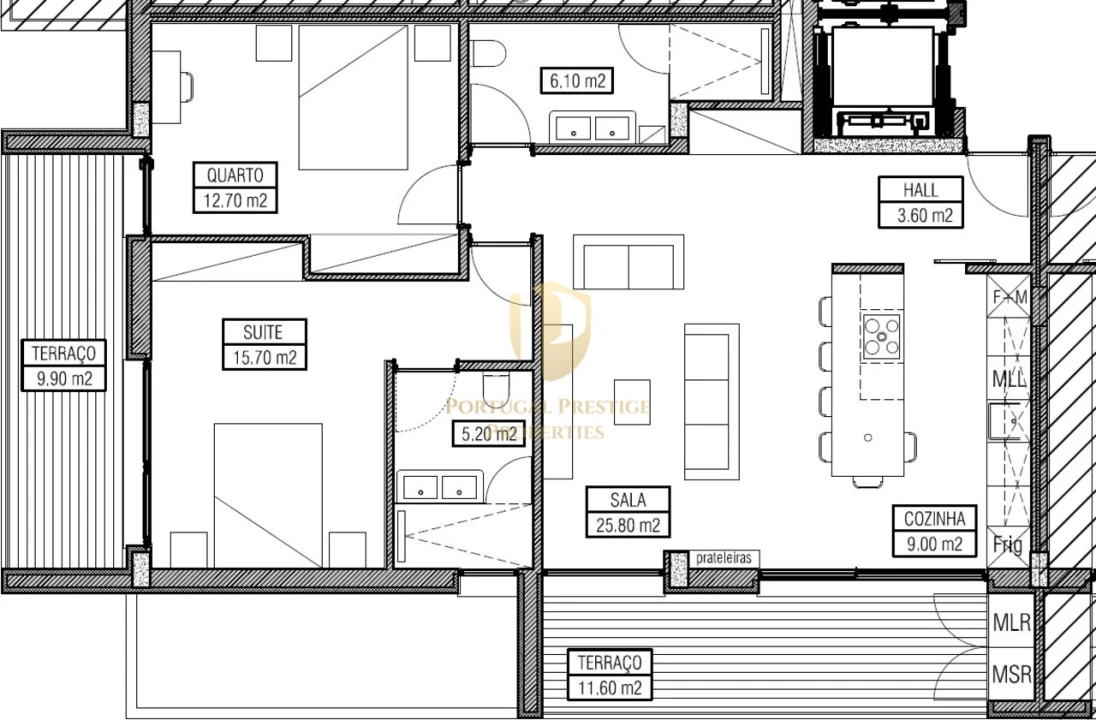 Apartamento T2 para Venda em Montenegro Foto 33