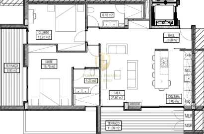 Apartamento T2 para Venda em Montenegro
