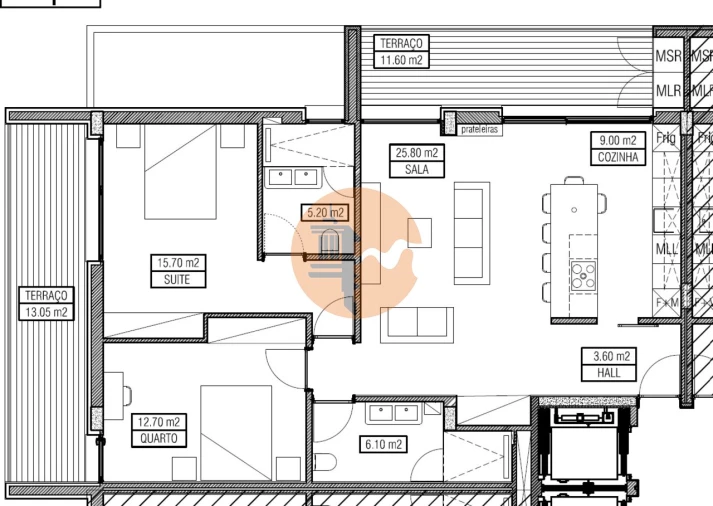 Apartamento T2 para Venda em Montenegro Foto 33