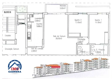 Apartamento T2 para Venda em Caniço