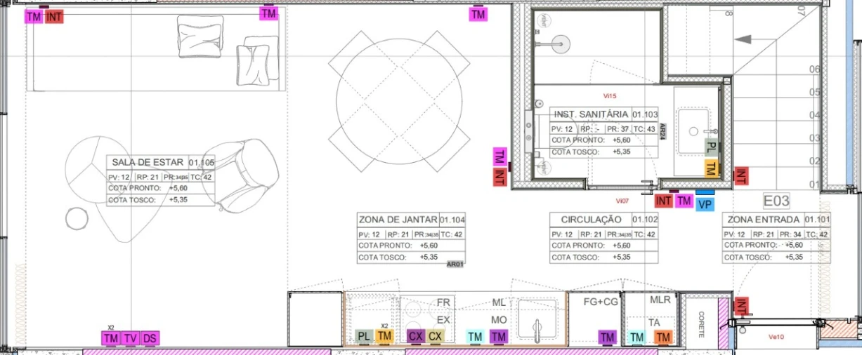 Apartamento para Venda em Glória e Vera Cruz Planta 1