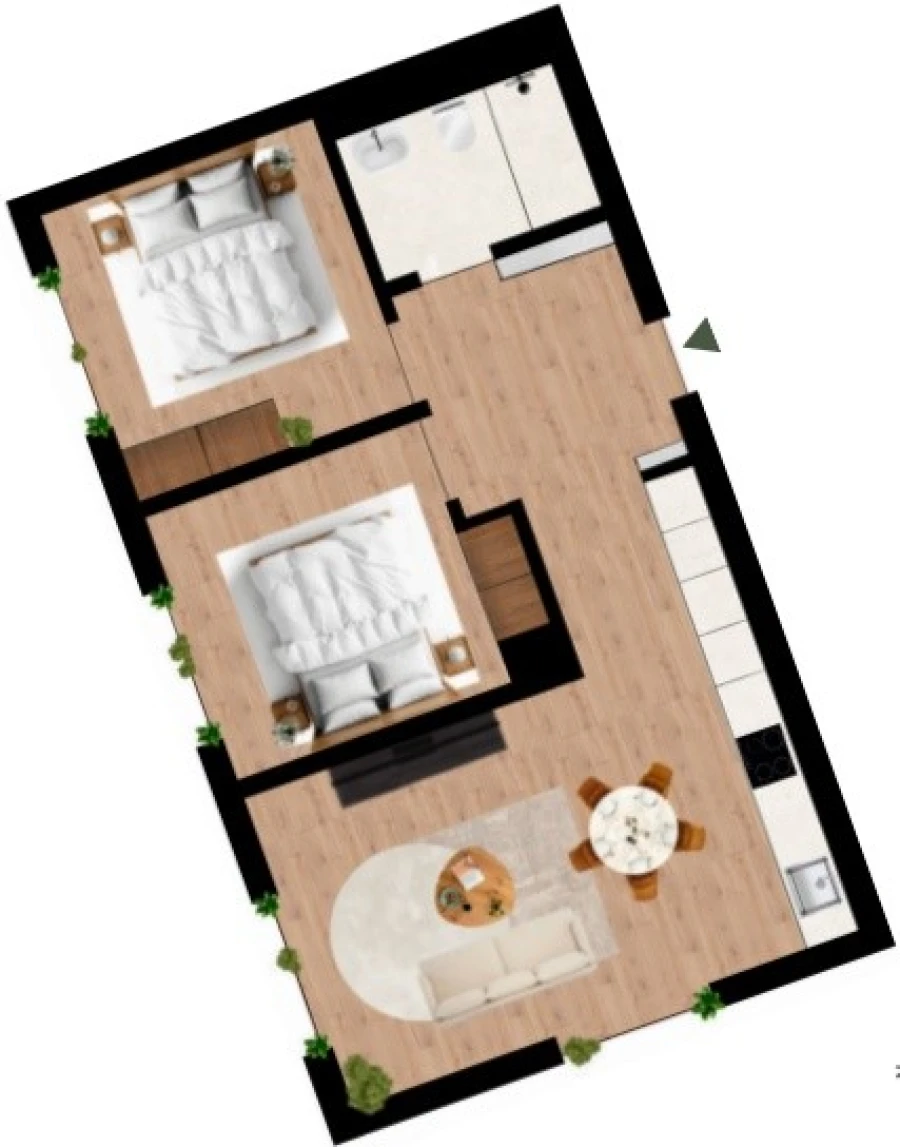 Apartamento T2 para Venda em Campanhã Planta 1