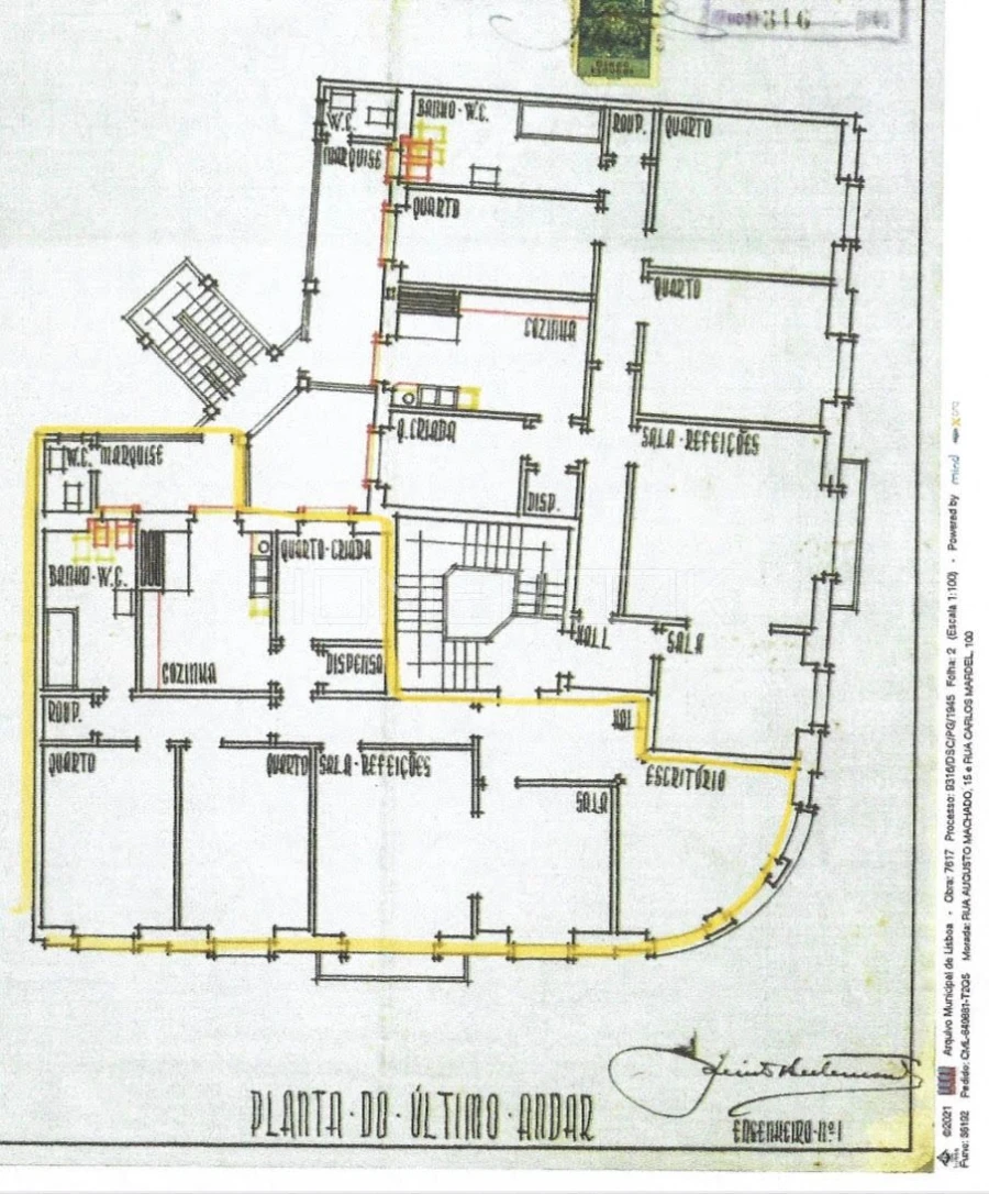Apartamento T3 para Arrendamento em Areeiro Planta 1