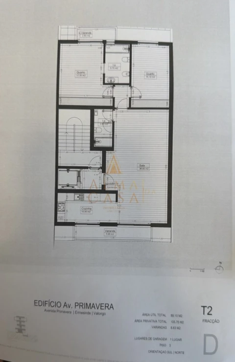 Apartamento T2 para Venda em Ermesinde