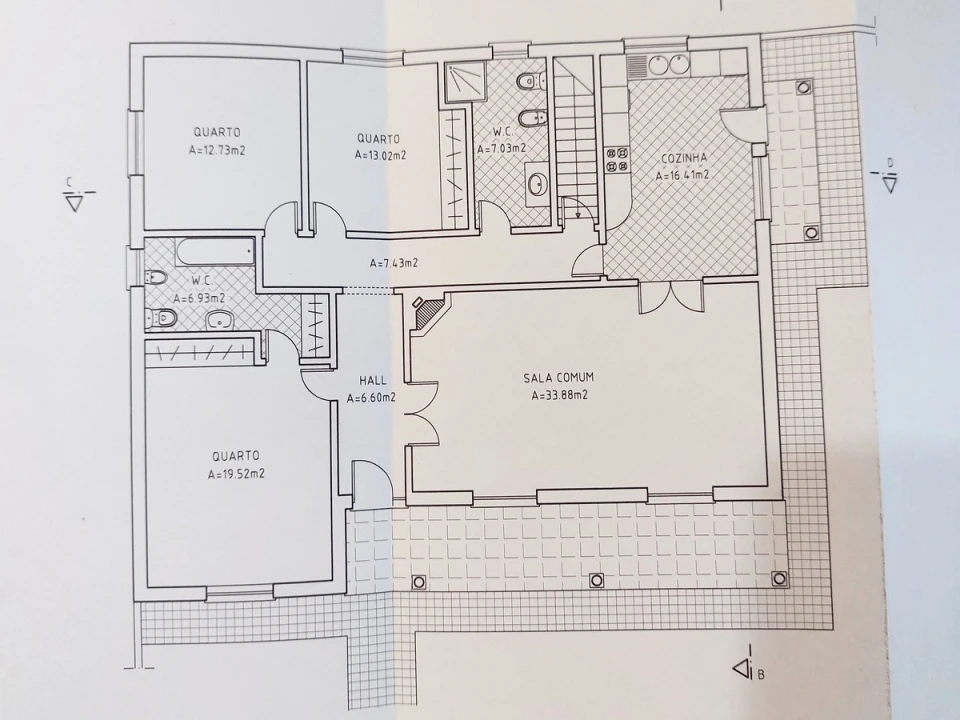 Moradia T3 para Venda em Alvorninha Planta 2
