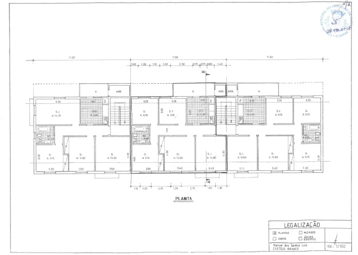 Apartamento T4 para Venda em Castelo Branco Planta 1