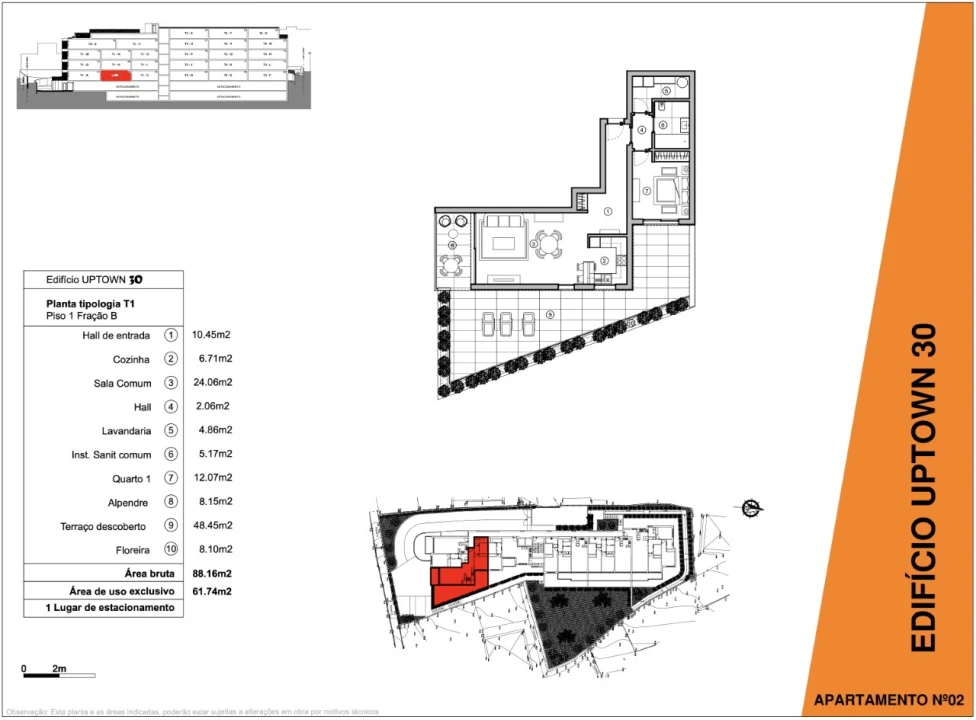 Apartamento T1 para Venda em Machico Planta 2