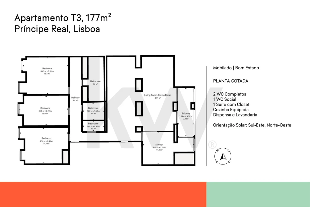 Apartamento T3 para Arrendamento em Santo António Foto 37