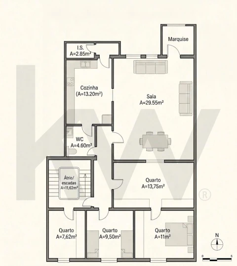 Apartamento T4 para Venda em Estrela