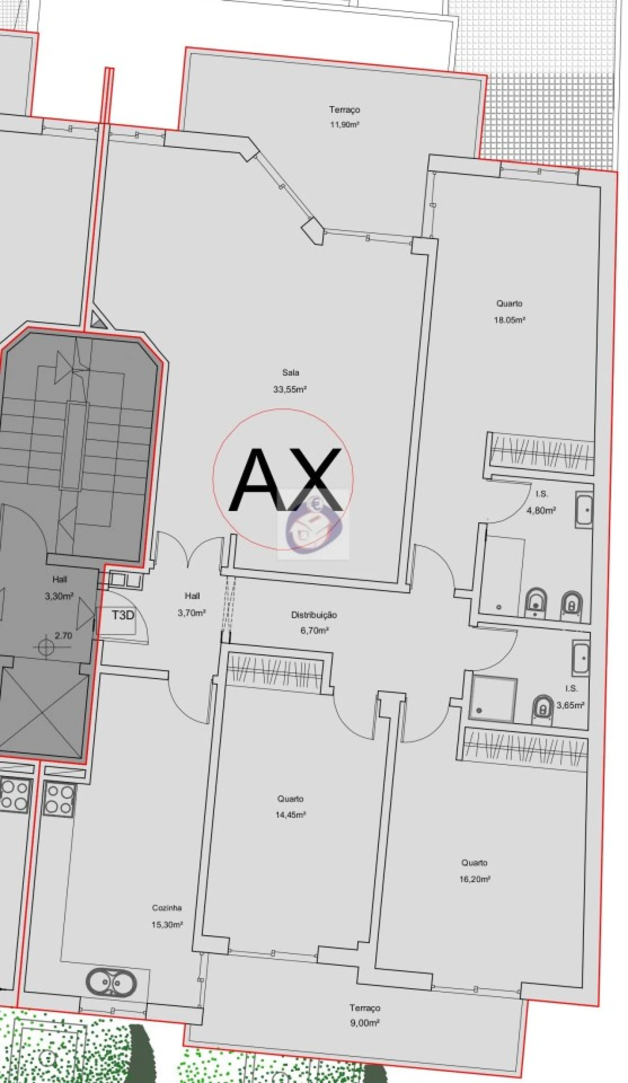 Apartamento T3 para Venda em Quelfes Foto 13