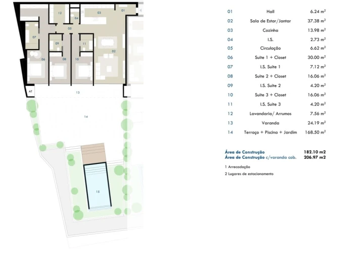Apartamento T3 para Venda em Camara de Lobos Planta 1