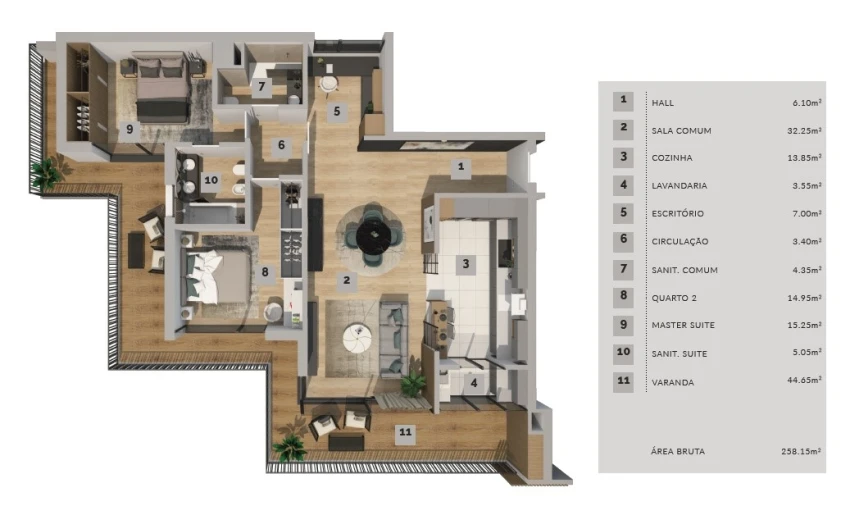 Apartamento T2 para Venda em São Martinho Planta 1