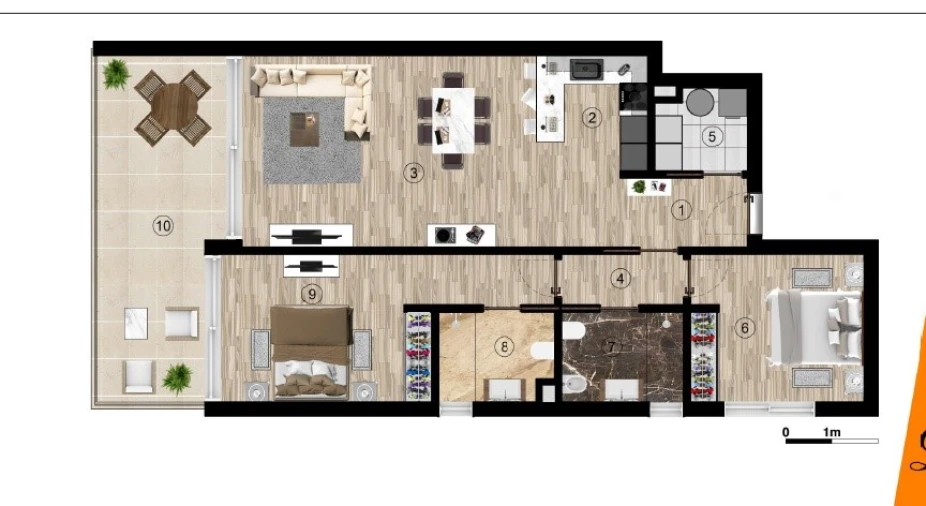 Apartamento T2 para Venda em Funchal (Santa Luzia) Planta 1