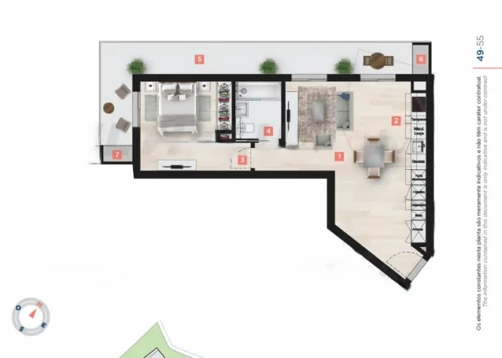 Apartamento T1 para Venda em Caniço Planta 1