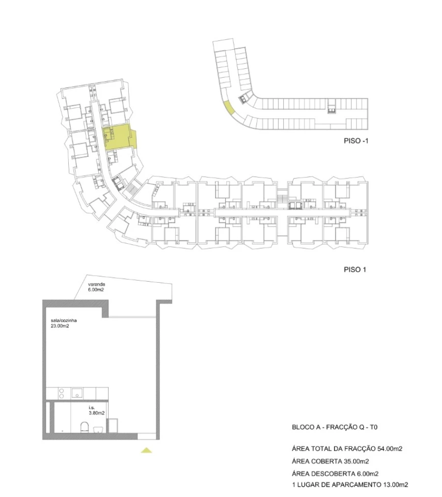 Apartamento para Venda em Fânzeres e São Pedro da Cova Planta 1