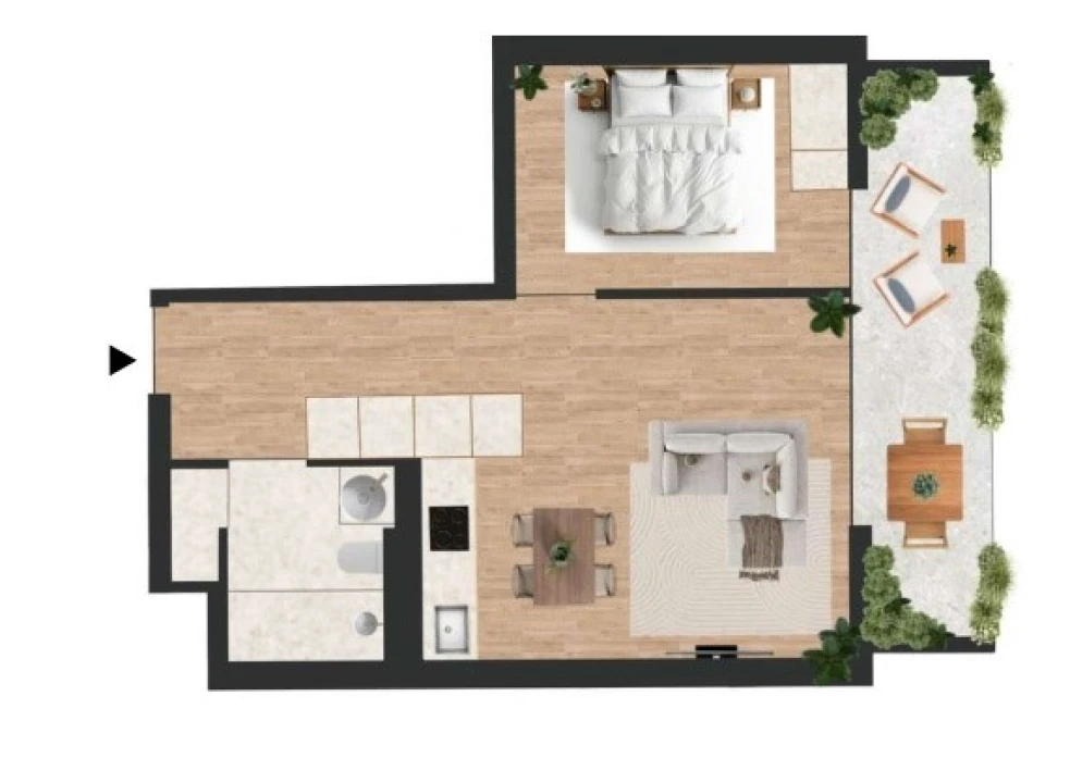 Apartamento T1 para Venda em Vilar de Andorinho Foto 2