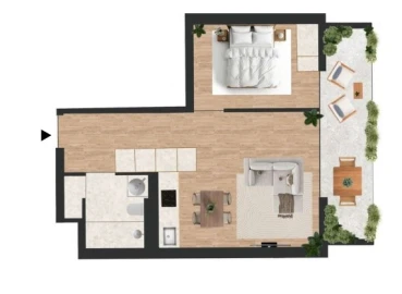 Apartamento T1 para Venda em Vilar de Andorinho