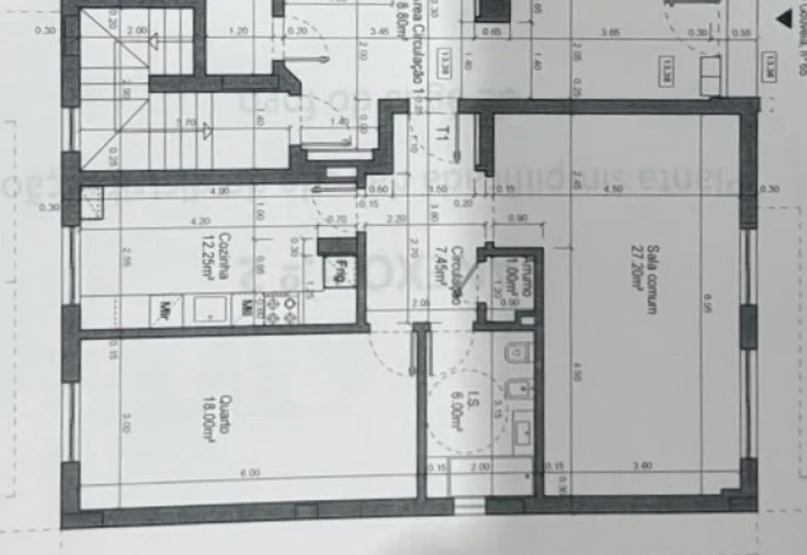 Apartamento T1 para Venda em Montijo e Afonsoeiro Planta 1