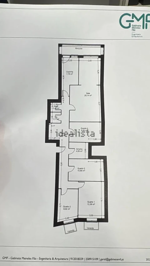 Apartamento T4 para Venda em São Vicente (Braga)