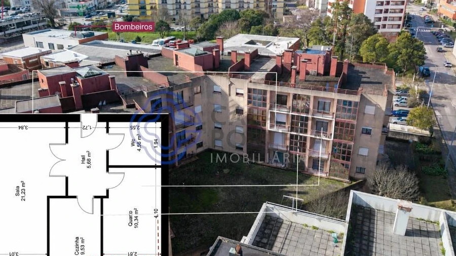 Apartamento T1 para Venda em Subportela, Deocriste e Portela Susã