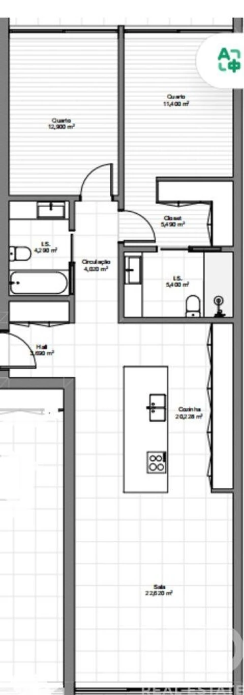 Apartamento T2 para Venda em São Martinho do Porto