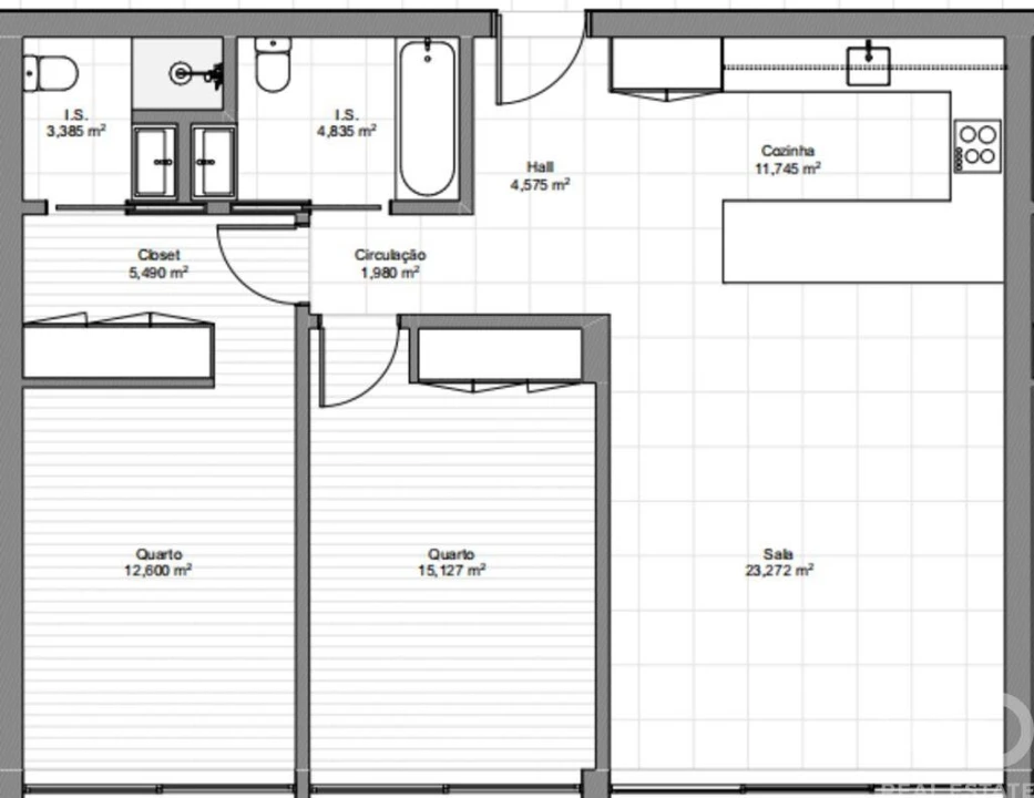 Apartamento T2 para Venda em São Martinho do Porto Foto 7
