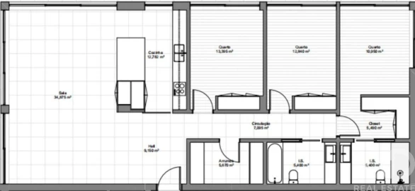 Apartamento T3 para Venda em São Martinho do Porto