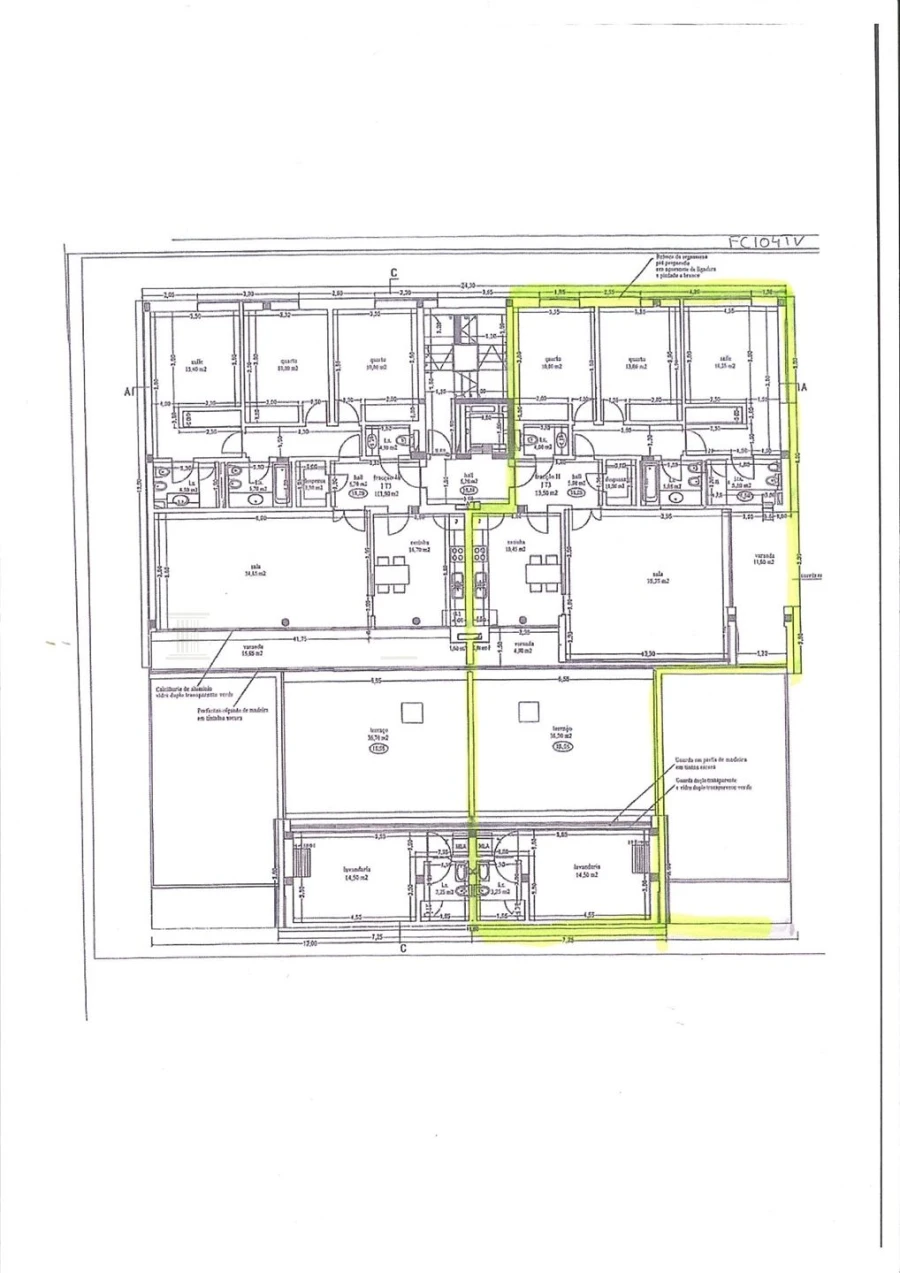 Apartamento T3 para Venda em Tavira (Santa Maria e Santiago) Planta 1