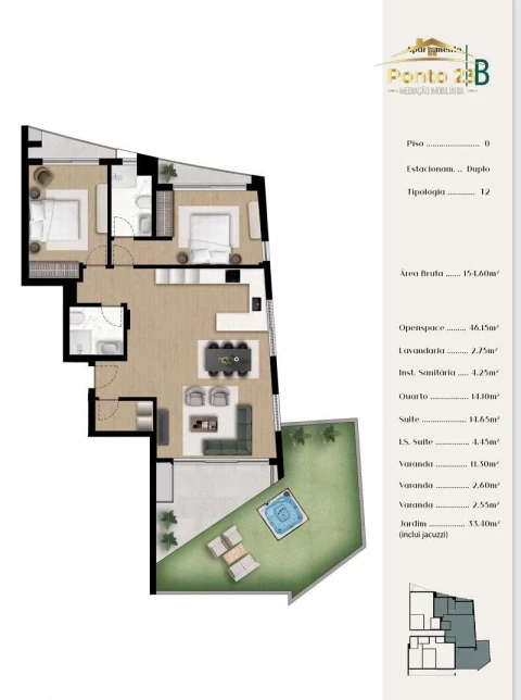 Apartamento T2 para Venda em Ponta do Sol