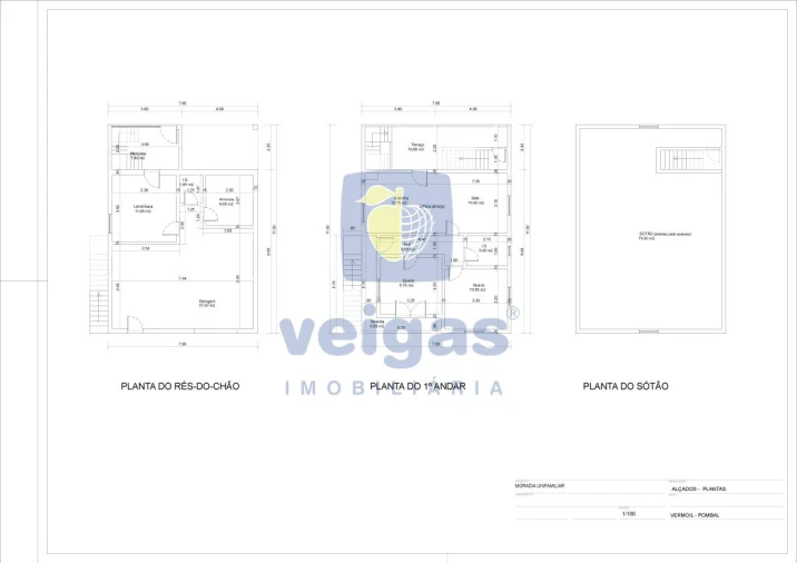 Moradia T2 para Venda em Vermoil Planta 1
