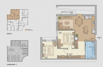 Apartamento T2 para Venda em São João Baptista