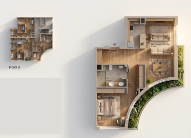 Apartamento T1 para Venda em São João Baptista