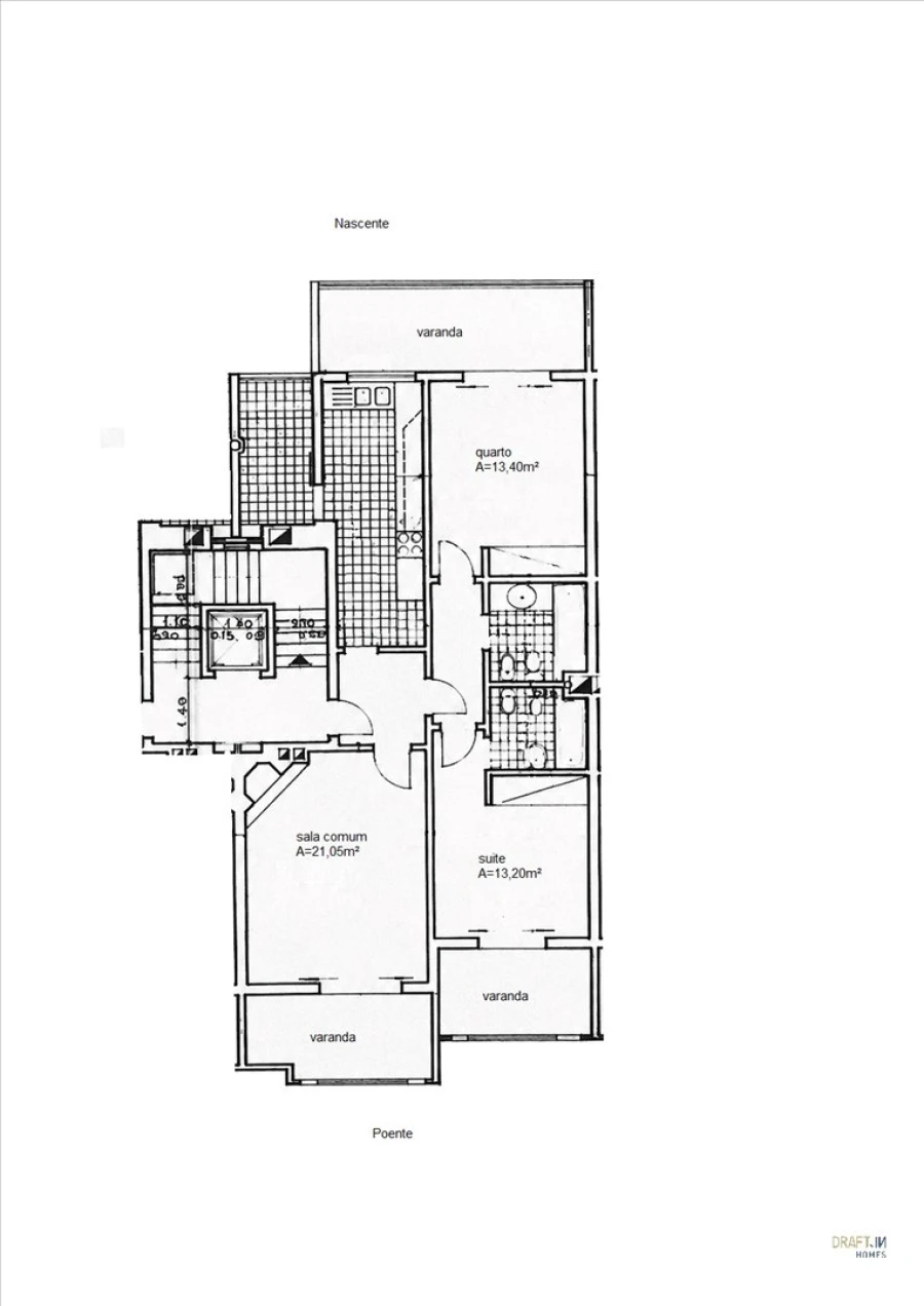 Apartamento T2 para Venda em Cascais e Estoril Planta 1