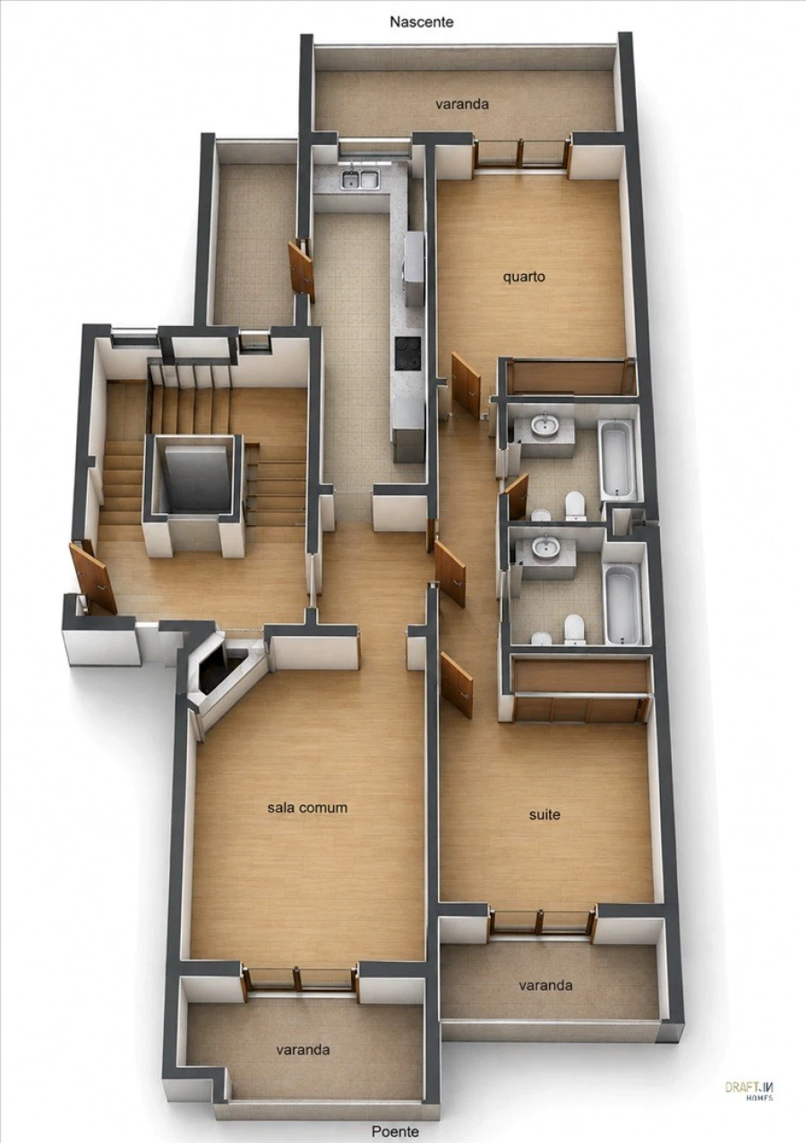Apartamento T2 para Venda em Cascais e Estoril Planta 3