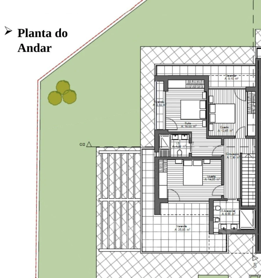 Moradia T4 para Venda em São João de Lourosa Planta 2