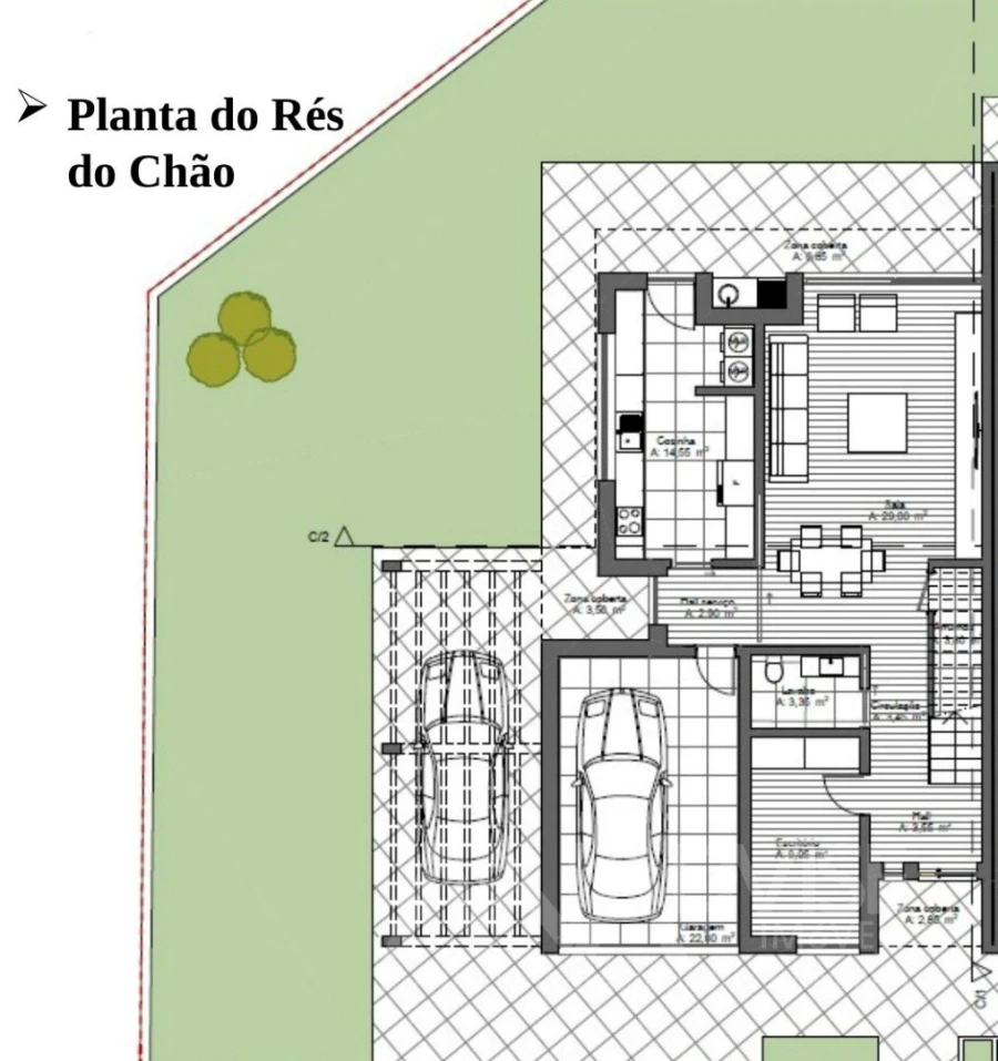 Moradia T4 para Venda em São João de Lourosa Planta 1