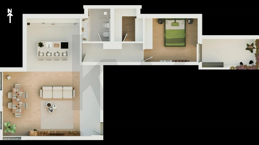Apartamento T1 para Venda em Marvila