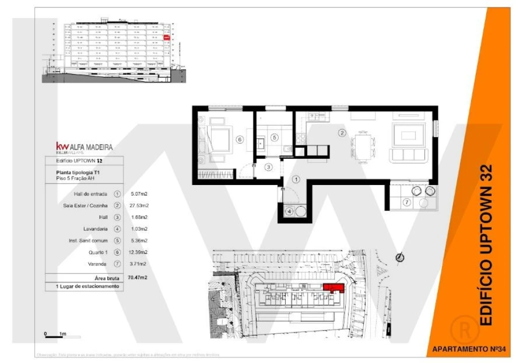 Apartamento T1 para Venda em São Martinho Foto 3