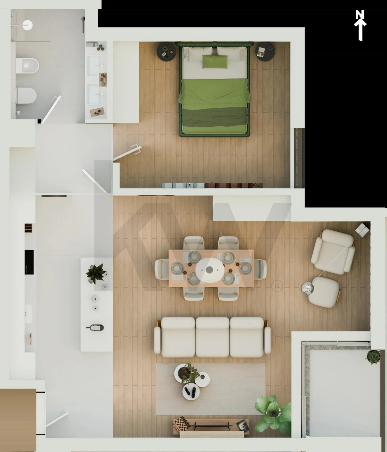 Apartamento T1 para Venda em Marvila Foto 1