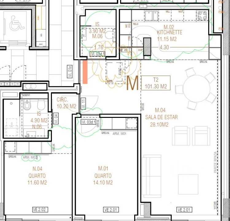 Apartamento T2 para Venda em Alvalade Foto 21